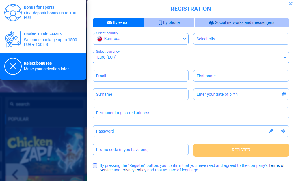 Registration FairPari